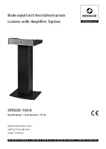 Monacor SPEECH-104 D Instruction Manual preview