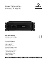 Preview for 1 page of Monacor STA-1603CLUB Instruction Manual