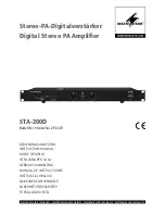 Monacor STA-200D Instruction Manual preview