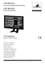 Monacor TFT-1002LED Instruction Manual предпросмотр