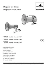 Monacor TM-25 Instruction Manual preview