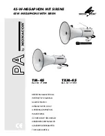 Предварительный просмотр 1 страницы Monacor TM-45 Instruction Manual