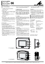 Предварительный просмотр 2 страницы Monacor TVLCD-400COL Quick Manual