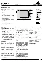 Предварительный просмотр 2 страницы Monacor TVLCD-420COL Manual