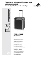 Preview for 1 page of Monacor TXA-15 USB Instruction Manual