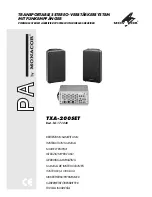 Monacor TXA-200SET Instruction Manual preview