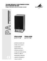 Preview for 1 page of Monacor TXA-600 Instruction Manual