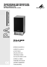 Monacor TXA-620CD Instruction Manual preview