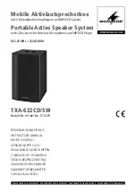 Предварительный просмотр 1 страницы Monacor TXA-622CD/SW Instruction Manual