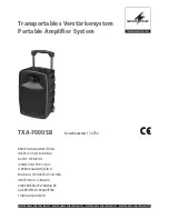 Preview for 1 page of Monacor TXA-700USB Instruction Manual