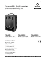 Monacor TXA-800 Instruction Manual preview