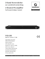 Preview for 1 page of Monacor VCA-202 Instruction Manual