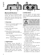 Preview for 6 page of Monacor WSA-20BT Instruction Manual