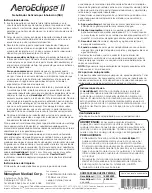 Preview for 2 page of Monaghan AeroEclipse II Instructions For Use