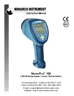 MONARCH INSTRUMENT Nova-Pro 100 Instruction Manual предпросмотр