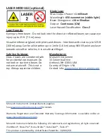 Preview for 3 page of MONARCH INSTRUMENT Nova-Pro IR 850 Instruction Manual