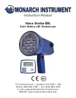 MONARCH INSTRUMENT Nova-Strobe BBL Instruction Manual предпросмотр