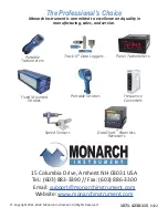 Предварительный просмотр 16 страницы MONARCH INSTRUMENT Nova-Strobe BBL Instruction Manual