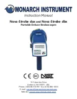 MONARCH INSTRUMENT Nova-Strobe dax Instruction Manual предпросмотр