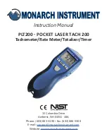 MONARCH INSTRUMENT PLT200 Instruction Manual предпросмотр