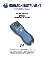 MONARCH INSTRUMENT Pocket Tach 99 Instruction Manual предпросмотр