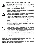 Предварительный просмотр 2 страницы MONARCH INSTRUMENT Pocket Tach 99 Instruction Manual