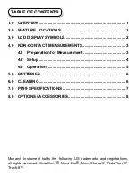 Предварительный просмотр 3 страницы MONARCH INSTRUMENT Pocket Tach 99 Instruction Manual