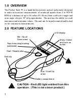 Предварительный просмотр 4 страницы MONARCH INSTRUMENT Pocket Tach 99 Instruction Manual