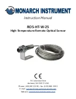 MONARCH INSTRUMENT ROS-HT-W-25 Instruction Manual предпросмотр