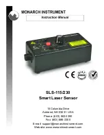 MONARCH INSTRUMENT SLS-115 Instruction Manual предпросмотр