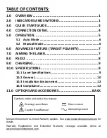 Предварительный просмотр 3 страницы MONARCH INSTRUMENT SLS-115 Instruction Manual