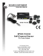 Предварительный просмотр 1 страницы MONARCH INSTRUMENT SPSR-115/230 Series Instruction Manual