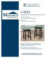 Preview for 1 page of Monarch Specialties I 1531 Assembly Instructions Manual