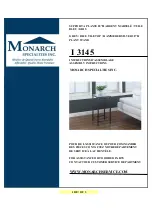 Preview for 1 page of Monarch Specialties I 3145 Assembly Instructions