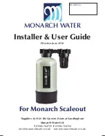 Monarch Water Scaleout XP Installer/User Manual preview