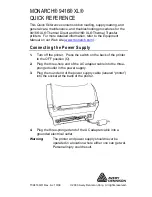 Monarch 9416 XL Quick Reference preview