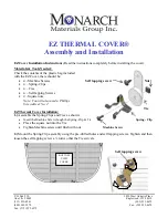 Monarch EZ THERMAL COVER Assembly And Installation preview