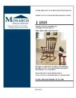 Preview for 1 page of Monarch I 1515 Assembly Instructions