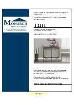 Monarch I 2111 Assembly Instructions preview