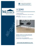 Monarch I 2295 Assembly Instructions Manual preview