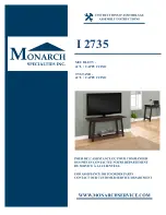 Monarch I 2735 Assembly Instructions Manual preview