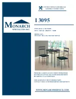 Preview for 1 page of Monarch I 3095 Assembly Instructions And User Manual