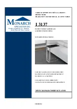 Preview for 1 page of Monarch I 3137 Assembly Instructions