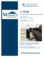 Monarch I 3190 Assembly Instructions Manual preview