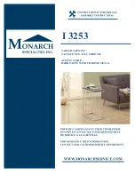 Monarch I 3253 Assembly Instructions Manual preview