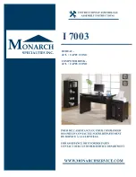 Monarch I 7003 Assembly Instructions Manual preview