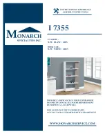 Preview for 1 page of Monarch I 7355 Assembly Instructions Manual