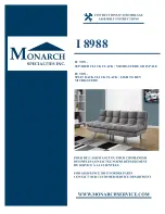 Preview for 1 page of Monarch I 8988 Assembly Instructions Manual