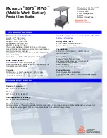 Preview for 1 page of Monarch MWS 9878 Specification Sheet