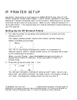 Preview for 1 page of Monarch Sierra Sport 2 Setup Manual